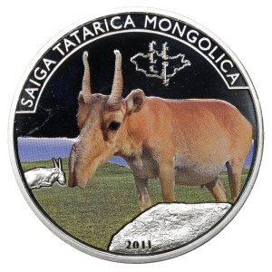 Mongolia, 50 Togrog, 2011 year, Saiga Tatarica Mongolica