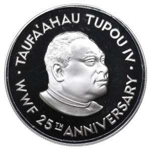 Tonga, 2 Pa'anga, 1986, 25-jähriges Jubiläum des WWF
