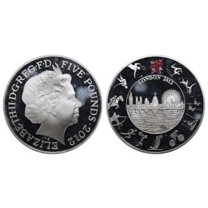 Royaume-Uni, 5 livres, 2012, Jeux olympiques d'été de 2012, Londres