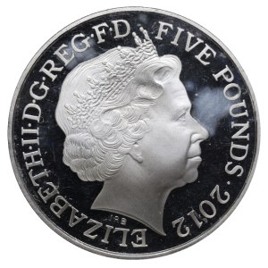 Royaume-Uni, 5 livres, 2012, Jeux olympiques d'été de 2012, Londres