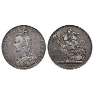 United Kingdom, 1 Crown, 1890 year