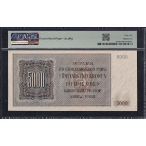 Bohemia & Moravia, 5000 Korun, 1944, Gem UNC 65 EPQ