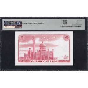 Brunei, 10 Ringgit, 1983-86, Gem UNC 66 EPQ