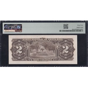Costa Rica, 2 Colones, 1948, Choice UNC 64