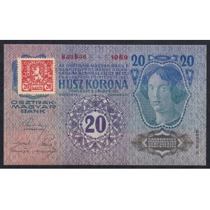 Czechoslovakia, 20 Korun, 1913 (1919), UNC