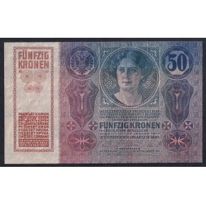 Czechoslovakia, 50 Korun, 1914 (1919), UNC
