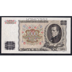 Československo, 1 000 korun, 1934, UNC, vzorek