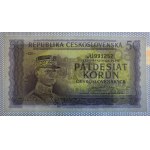 Československo, 50 korun, 1945, UNC