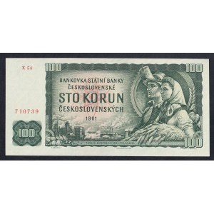 Czechoslovakia, 100 Korun, 1961, XF-UNC