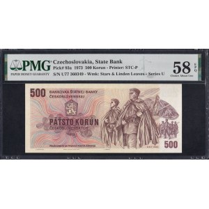 Československo, 500 korun, 1973, stav Choice About UNC 58 EPQ