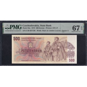 Czechoslovakia, 500 Korun, 1973, Superb Gem UNC 67 EPQ