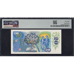 Czechoslovakia, 20 Korun, 1988, Choice About UNC 58