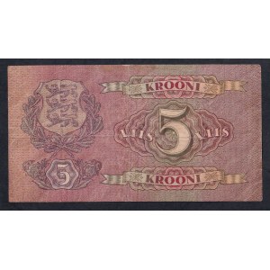 Estonia, 5 Krooni, 1929, VF