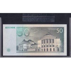 Estonia, 50 Krooni, 1994, UNC, Bank Folder