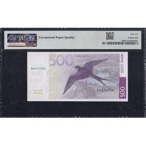 Estonia, 500 Krooni, 2007, Gem UNC 66 EPQ
