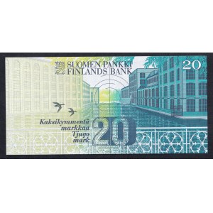 Finland, 20 Markkaa, 1993, UNC