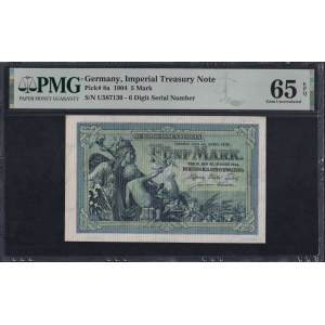 Allemagne, 5 marks, 1904, Gem UNC 65 EPQ