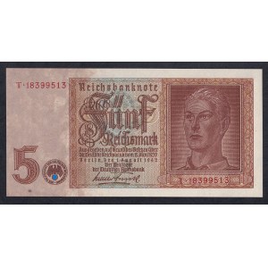 Allemagne, 5 Reichsmark, 1942, UNC