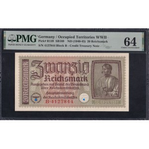 Germany, 20 Reichsmark, 1940-45, Choice UNC 64