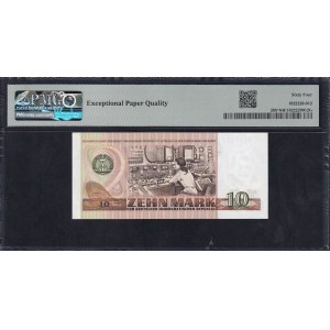 Germany (GDR), 10 Mark, 1971 (1985), Choice UNC 64 EPQ, ''Replacement''