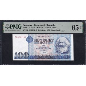 Germany (GDR), 100 Mark, 1975, Gem UNC 65 EPQ