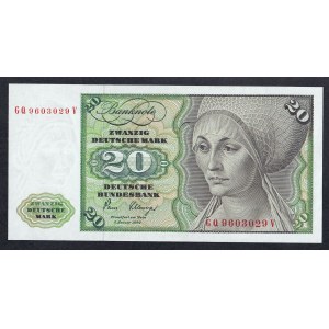 Germany (GFR), 20 Deutsche Mark, 1980, UNC