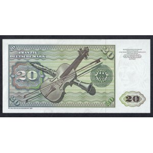 Germany (GFR), 20 Deutsche Mark, 1980, UNC