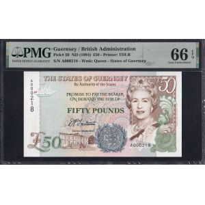 Guernsey, 50 liber, 1994, Gem UNC 66 EPQ