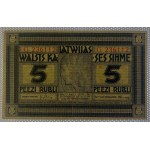 Latvia, 5 Rubles, 1919, XF