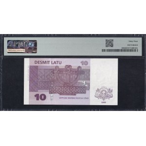 Latvia, 10 Latu, 2000, Choice UNC 64