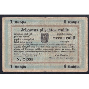 Latvia - Mitava, 1 Ruble, 1915, F-VF