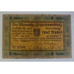 Latvia - Mitava, 5 Rubles, 1915, F-VG