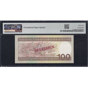Lithuania, 100 Litu, 1991 (1993), Choice UNC 64 EPQ, SPECIMEN