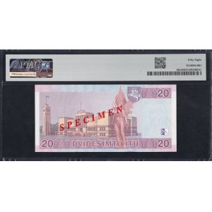 Lithuania, 20 Litu, 2001, Choice About UNC 58, SPECIMEN