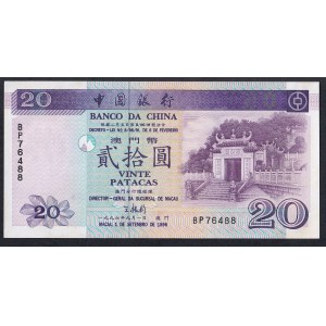 Macau, 20 Patacas, 1996, UNC