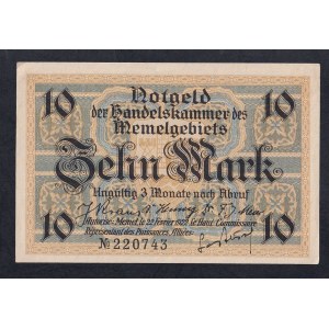 Memel, 10 marchi, 1922, aUNC