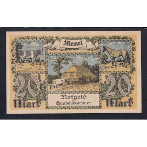 Memel, 20 Mark, 1922, aUNC