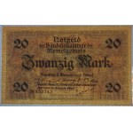Memel, 20 Mark, 1922, aUNC