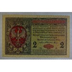 Polska, 2 marki polskie, 1916–1917, stan zachowania VF