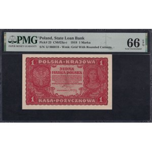 Poland, 1 Marka, 1919, Gem UNC 66 EPQ