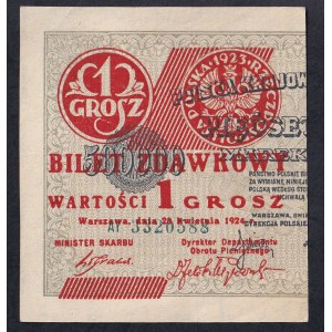 Polen, 1 Grosz, 1924, AU-XF