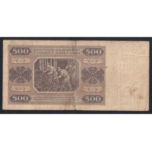 Polsko, 500 zlotých, 1948, F