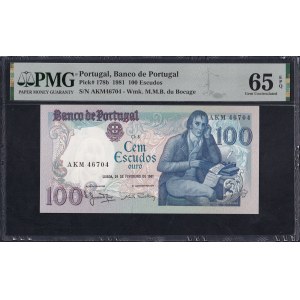 Portugal, 100 Escudos, 1981, Gem UNC 65 EPQ