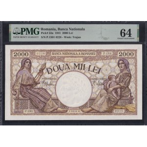 Romania, 2000 Lei, 1941, Choice UNC 64