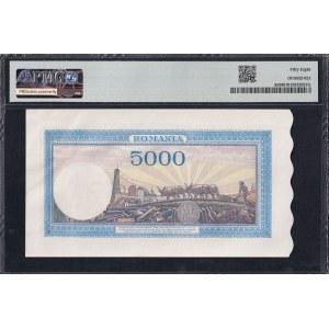 Romania, 5000 Lei, 1943-44, Choice About UNC 58