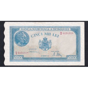 Romania, 5000 Lei, 1945, aUNC