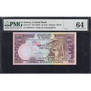 Samoa, 10 Tala, 1985, Choice UNC 64