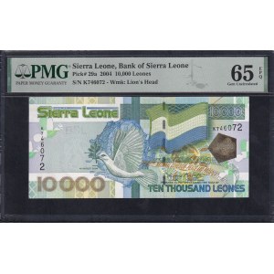 Sierra Leone, 10.000 Leones, 2004, Gem UNC 65 EPQ