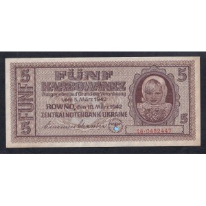 Ukraine, 5 Karbonvantsiv, 1942, AU