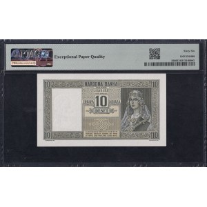 Yugoslavia, 10 Dinara, 1939, Gem UNC 66 EPQ